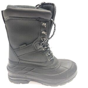 Kamik Men’s Nationpro, Black Winter Boots, Size 8M